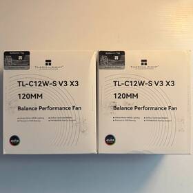 Tl-c12w-s-v3-x3 Thermalright 6 Total 120mm White Tl-c12w-s V3 2 X 3-packs 1 Open Box Sealed