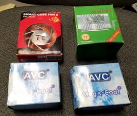 Fan2 Thermaltake 839280008990 4 New Heatsink Lot Tt-smartcase A1357 Tt Chrome Orb 2x Avc Mega-cool