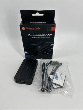 Thermaltake 841163062340 Commander Fp Fan Hub 10-port Pwm Sata Powered Compact Size For Pcs