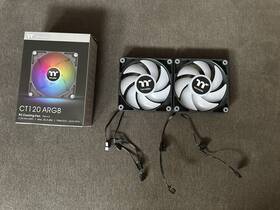 2-fan Thermaltake 841163086322 Ct120 Argb Sync Pc Cooling Fan Pack 5v Motherboard 16