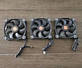 A1225s12s Thermaltake 120mm Rgb Case Fans Set Of 3 - A122l 12s With Controller Module