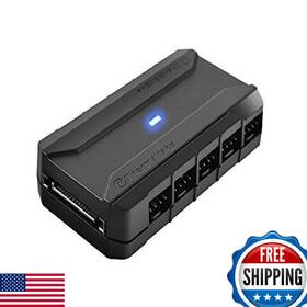 Thermaltake B01g9bec5w Commander Fp Sata Powered 10 Port 4-pin Pwm Fan Hub