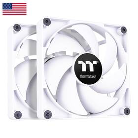 Thermaltake B0bsp4scgq Ct120 Pc Cooling Fan White 2-fan Pack Daisy-chain Design Speeds