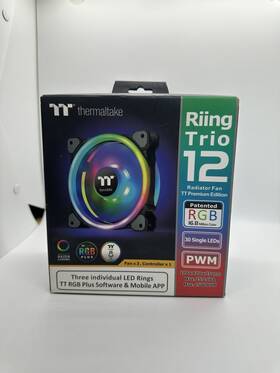 Cl-f072-pl Thermaltake Riing Trio 12 Fan 16.8 Rgb Case 120mm 30 Single Leds New In Box