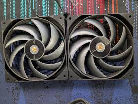 Cl-f118-pl14bl-a Thermaltake Toughfan 14 Pro High Static Pressure Pc Cooling Fan Pwm - Two Pack