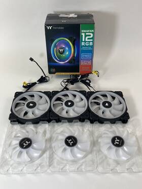 Cl-f143-pl12sw-a Thermaltake Swafan Ex12 Rgb Pc Cooling Fan Tt Premium Edition 3 Pack