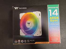 Cl-f170-pl14sw-a Thermaltake Swafan Ex14 Argb Sync Pc Cooling Fan White Tt Premium Edition 3-fan