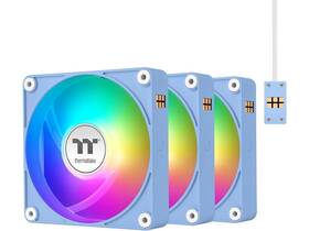 Cl-f199-pl14bu-a Thermaltake Ct140 Ex Argb Reverse Pc Cooling Fan Hydrangeablue 3-fan Pack