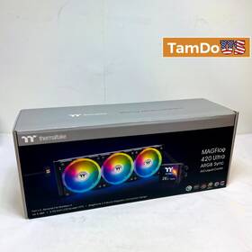 Thermaltake Cl-w300-pl12sw-a Magfloe 420 Ultra Argb Sync 420mm Lcd Aio Liquid Cpu Cooler