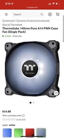 Cl-f110-pl14wt-a Thermaltake Pure A14 140 Mm White Led Case Fans X3