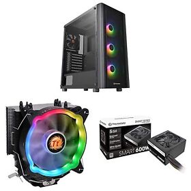 Vwp965365 Thermaltake V250 Motherboard Sync Argb Atx Mid-tower Chassis And Ux200 5v Mother
