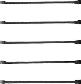 8541606341 Threebulls 5 Pack 4-pin Pwm Fan Splitter Cable Sleeved Braided Adapter 1 To