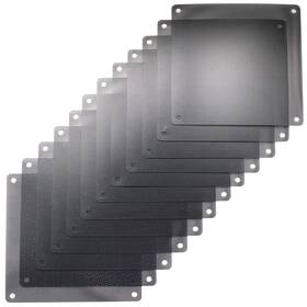 Lysb01n952k7p-cmptraccs Threebulls 12 Pcs 120mm Pvc Black Pc Fan Dust Filter Mesh Cover For Computer Case