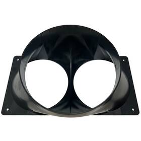 Tinker3d 504190840614 Antminer S19 T19 S17 T17 Double Fan Shroud 6 Inch Outlet To 2x 4 Round A