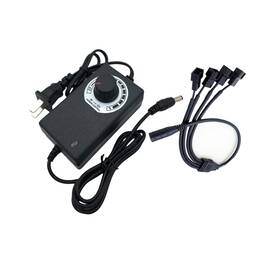 123a-4 Tokatuker 12v Pc Fan Speed Controller Power Supply 100-240v Ac To 3-12v Dc 36w Adj