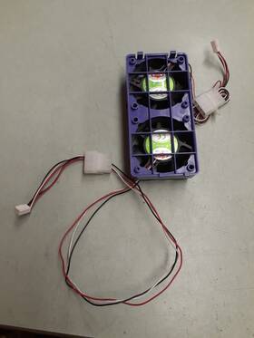 Df126025pl Top Motor Dual 60mm X 25mm 12v Cooling Fan Purple Case
