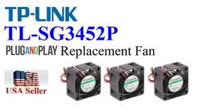 Tl-sg3452xp Tp-link Lot 3x Replacement Fans For Tl-sg3452p