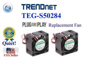 Trendnet Teg-s50284 2x Quiet Replacement Smart Fans For