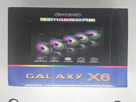 Zcf6 Tropro Galaxy X6 Argb Case Fans 6-pack 120mm Remote Controller Fan Hub Quiet Ed