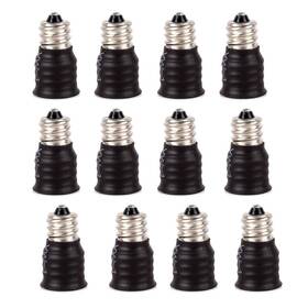 Fl-e12-e14-12 Twdrtdd Fineled E12 To E14 Socket Adapter 12 Pack Bulb Converter Led Light
