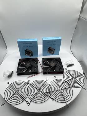 Uiandjing Gajdm120258 Guiandjing 120mm Dc 12v Cooling Fan 2 Pack 2pin Xh2.54 Ball Bearing