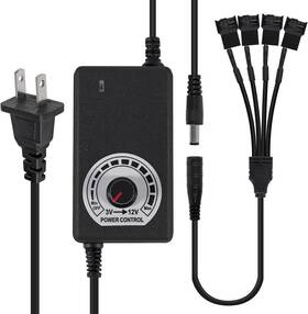 3-12v Umlife 313114684609 12v Pc Fan Speed Controller Power Supply 100-240v Ac To Dc 36w Adjust