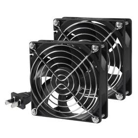 9025 Umlife 687117712660 2pack Ac Power Axial Fan 110v 120v 90mm X 25mm Dual Ball Metal For Diy V