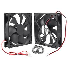 12025 Umlife 687117760562 2pack Cooling Fan 120x120x25mm Dc 12v Exhaust Dual Ball Bearings Br