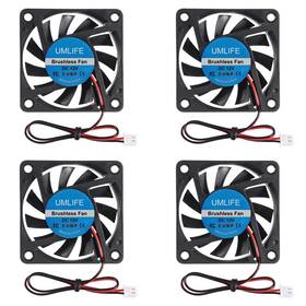 6010 Umlife 701715517424 4pack 60mm X 10mm 12v Brushless Dc Cooling Fan 2pin For Diy 3d Print