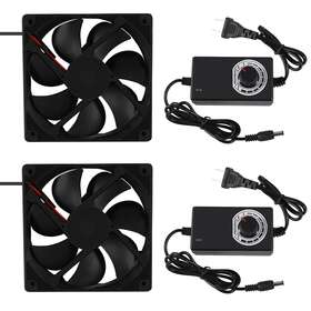 Umlife-120-25 Umlife 2pcs Blower Cooling Fan 120x25mm 110v 220v Ac Powered Dual-ball B