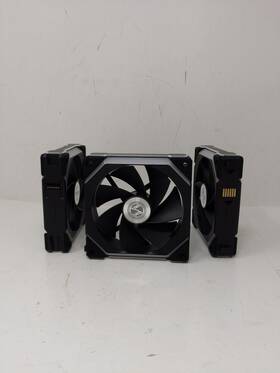 Sl120 Unifan 840353044777 Lian Li V2 Argb Case Fans Black Reverse Blade 3-pack