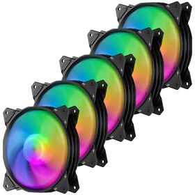 Pf1207-5-us Up Here 120mm 5v 3pin Addressable Rgb Case Fan Motherboard Sync New