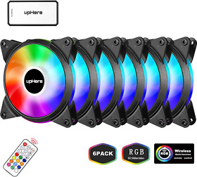 8541605982 Up Here 6-pack 120mm Silent Intelligent Control Rgb Fan Adjustable New