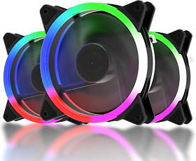 Up Here Computer Case Fan 120mm Led Silent For Cases