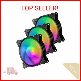 Aplus-v2 Uphere .aplus-v2 Long Life 120mm 3-pin High Airflow Quiet Edition Rainbow Led Case Fan For