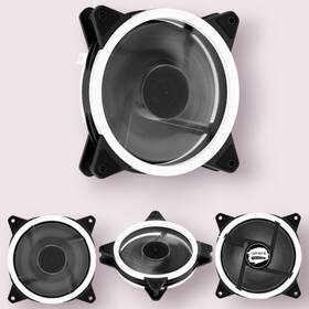 B0d2d452fv Uphere 120mm White Duo-ring Led Computer Case Fan For Cpu Exhaust