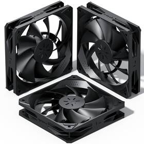 Nk12bk3-3-us Uphere 120mm Black Computer Case Fans 3-pack High Performance Cooling Low Noise 3-pi
