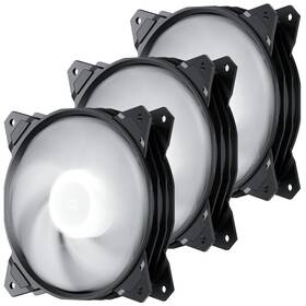 Pf120wt3-3-us Uphere Long Life 120mm 3-pin High Airflow Quiet Edition White Led Case Fan For P