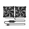 Usb-lyr120a2 Lyrccoa Qirssyn Quiet Dual Usb Fan With Speed Controller Ball