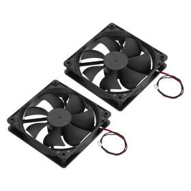 Uxcell 686687060850 2 Pcs Dc12v Brushless Cooling Fan 0.45a 120x120x25mm High Speed Quiet