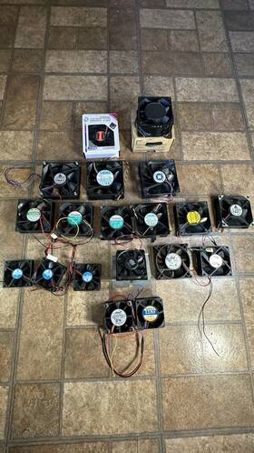 6545648946 Various Brands Mixed Cpu Fan Lot Of 19 New And Used