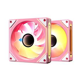 Lr120 Vetroo 850080616031 Pink 2-pack Reverse Fan Blade Infinite Mirror Pc 120 Mm