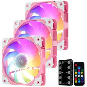 Sa-140pk3 Vetroo Sa-140 3-pack 140mm Addressable Rgb And Pwm Motherboard Sync Computer Pc Cool Inch