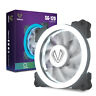 22242005-214644353 Vetroo White Halo Led 120mm Pc Cpu Computer Case Cooling Fan