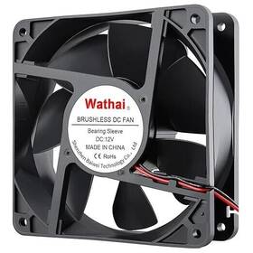 12038s24v2p2.5 Wathai 120x120x38mm 120mm 24v 2pin Brushless Dc Industrial Cooling Case Fan