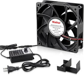 Wathai 313030130181 Ac 110v 240v 120mm X 38mm Muffin Fan With Variable Speed Controller For