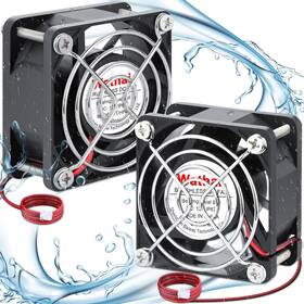 Wathai 313048899803 60mm X 25mm Dc 12v Waterproof Small Fan 2 Pack