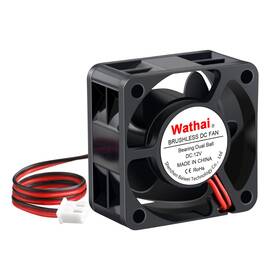4020b12v2p2.5 Wathai 40mm X 20mm 12v Dual Ball Bearing Dc Brushless Cooling Fan For 12 Volt Psu Re