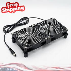 Wathai 445012923993 Big Airflow 2 X 120mm 240mm Computer Fan With Ac Plug Cabinet 110v 240v P