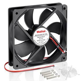 Wathai 702334356340 120x120x25mm 120mm 12v 0.45a 2pin Dc Brushless Cooling Fan
